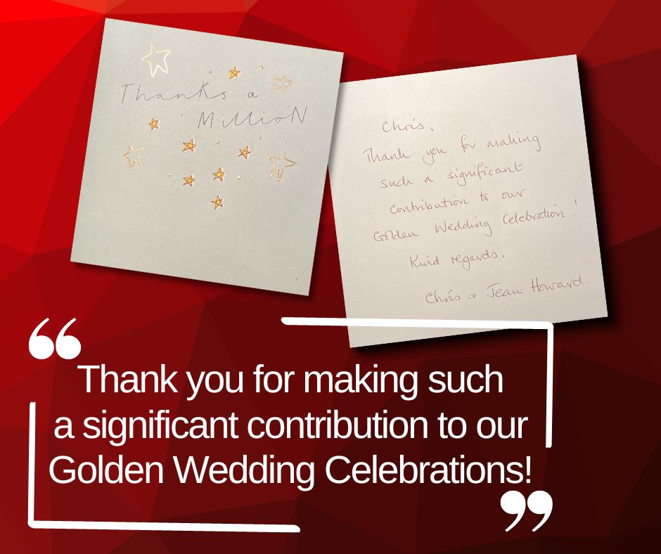 Thank you card from 2022