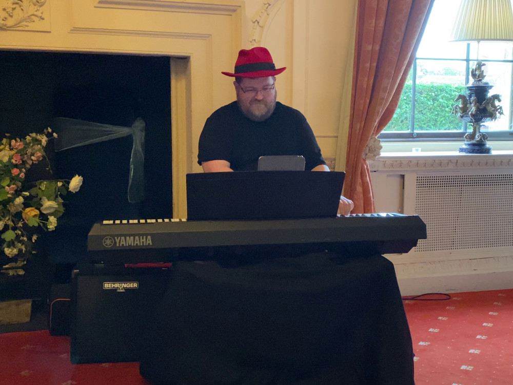 Piano at Coombe Abbey Hotel.